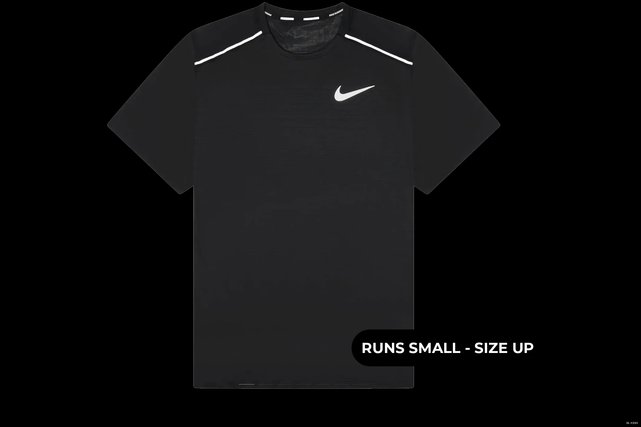 1.0 Black T Shirt Nike Miler Dri-Fit 0820